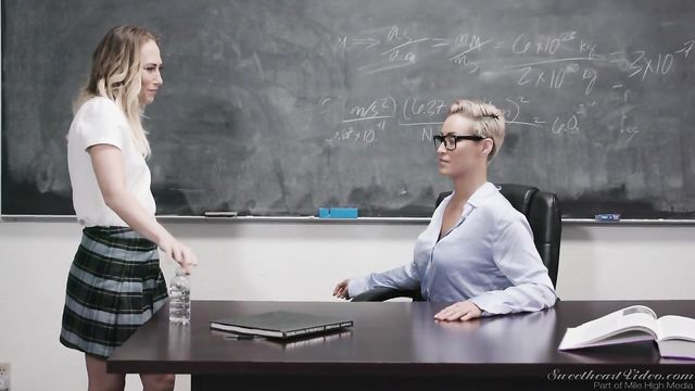 New MILF VS teen sex in the classroom with Ryan Keely and Carter Cruise – 720p Full HD